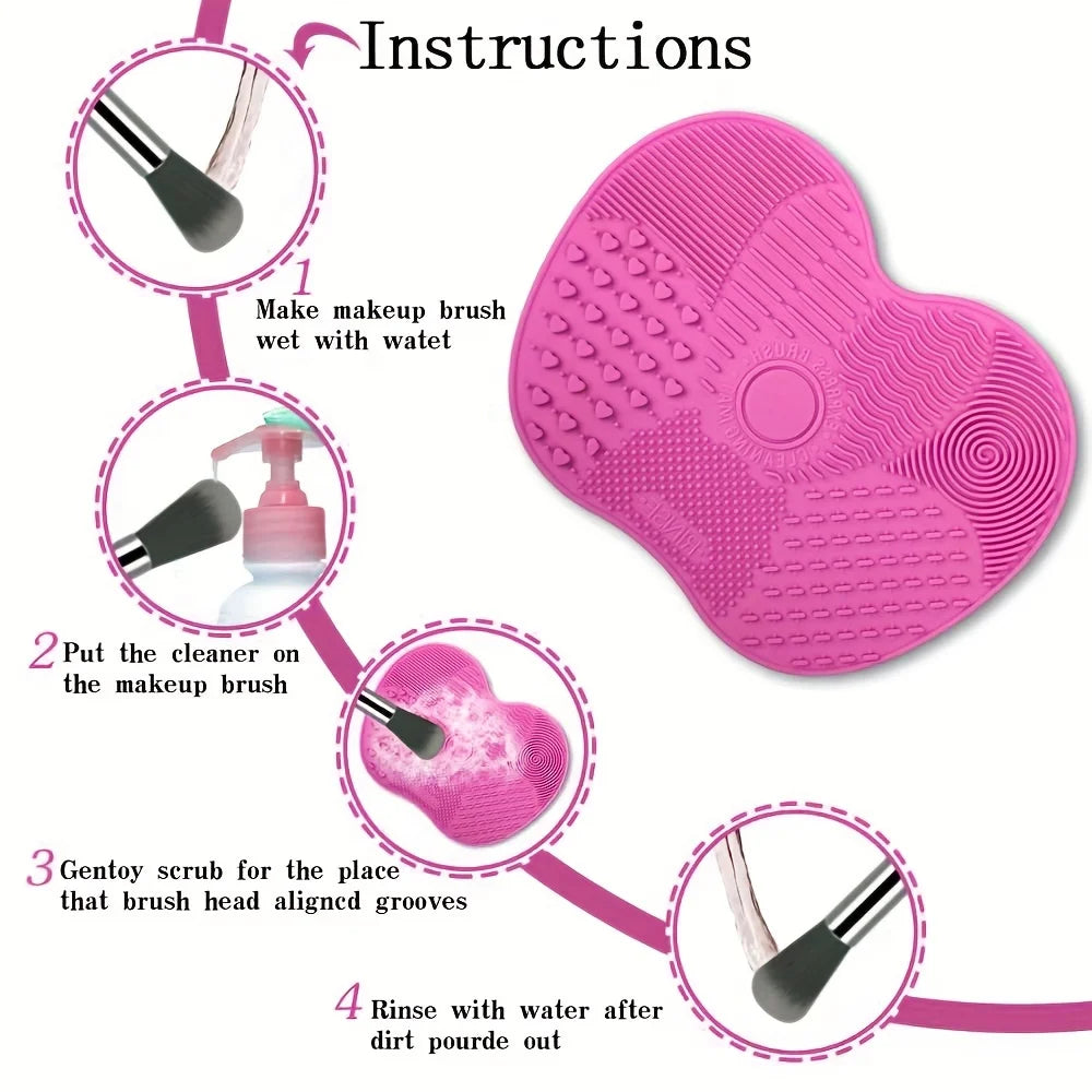 Apple Shape Makeup Brush Cleaner