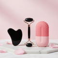 3-in-1 Gua Sha Bundle - hero shot with black roller