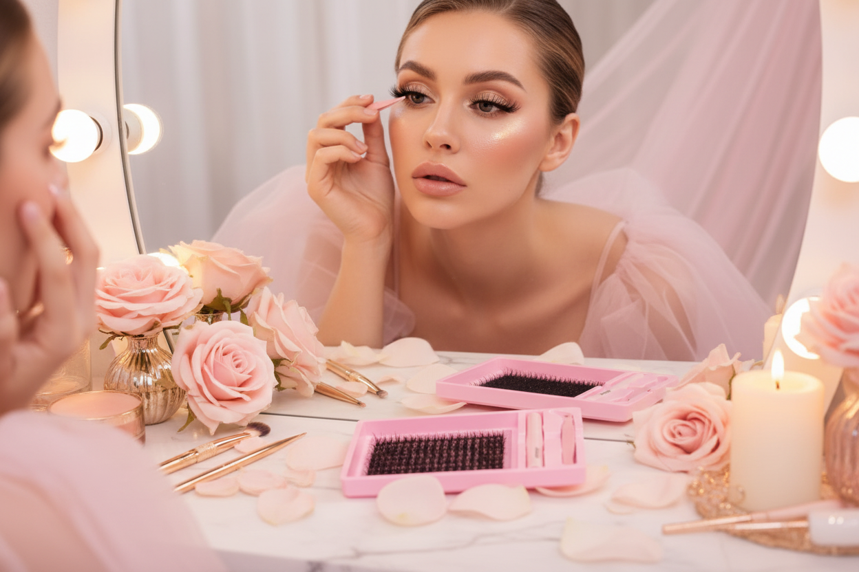 Eyelash Clusters Kit - Mirror Application - Aura Luna