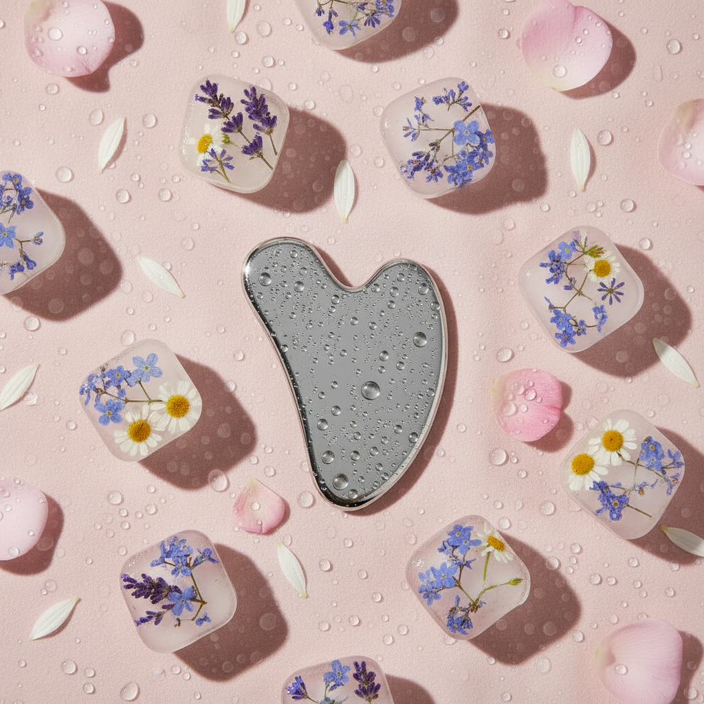 Steel Gua Sha - Lavender & Chamomile