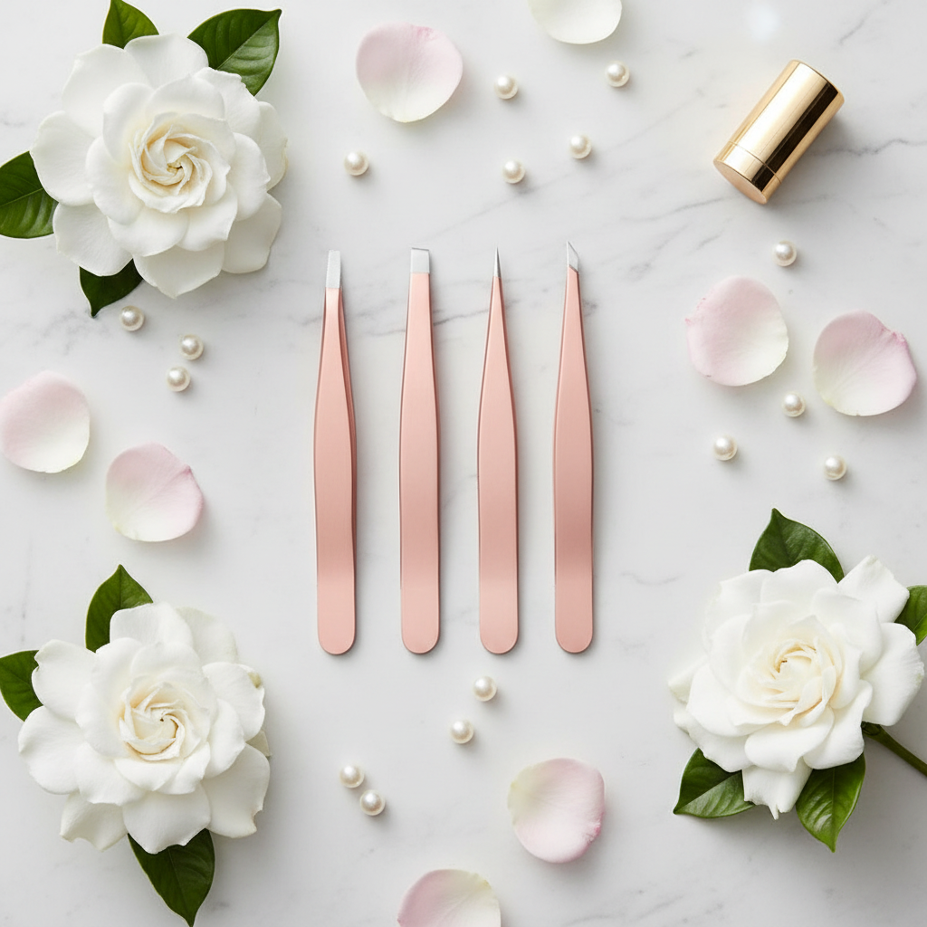 Tweezer Marble Flat Lay